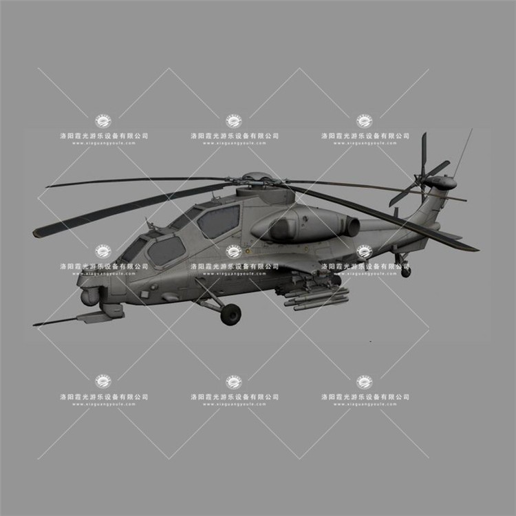若羌武装直升机3D模型
